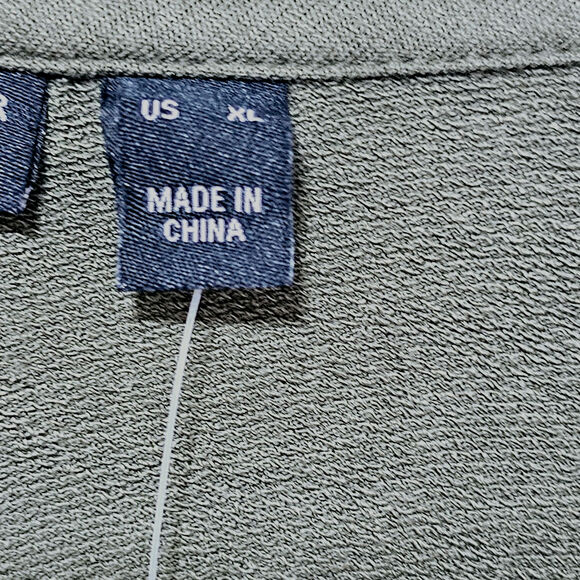 Susan Graver Weekend Knit Cardigan Sz XL Olive Green Soft Rayon Minimalist NWOT - Picture 4 of 6